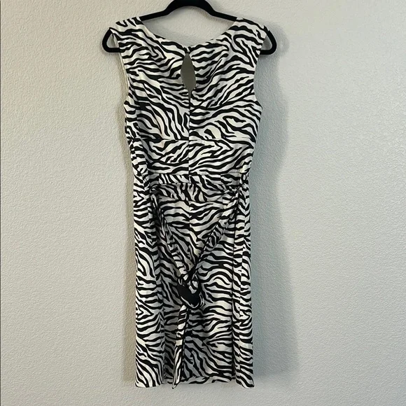 Zebra Print Sleeveless Dress - Picture 6 of 7